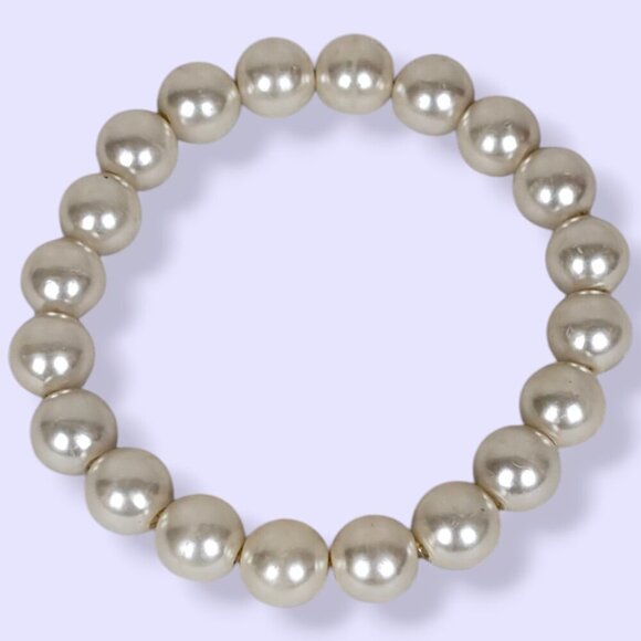 (2/$20) V. Faux Pearl Beaded Bracelet - Picture 3 of 4